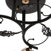 Люстра 10101/3 3х60Вт Е27, черный/янтарный, 50х50х28 см