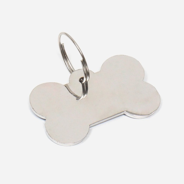 Адресник под гравировку  Адресник под гравировку "Косточка с лапками", 3 х 1,5 см, фасовка по 6 шт, микс цветов