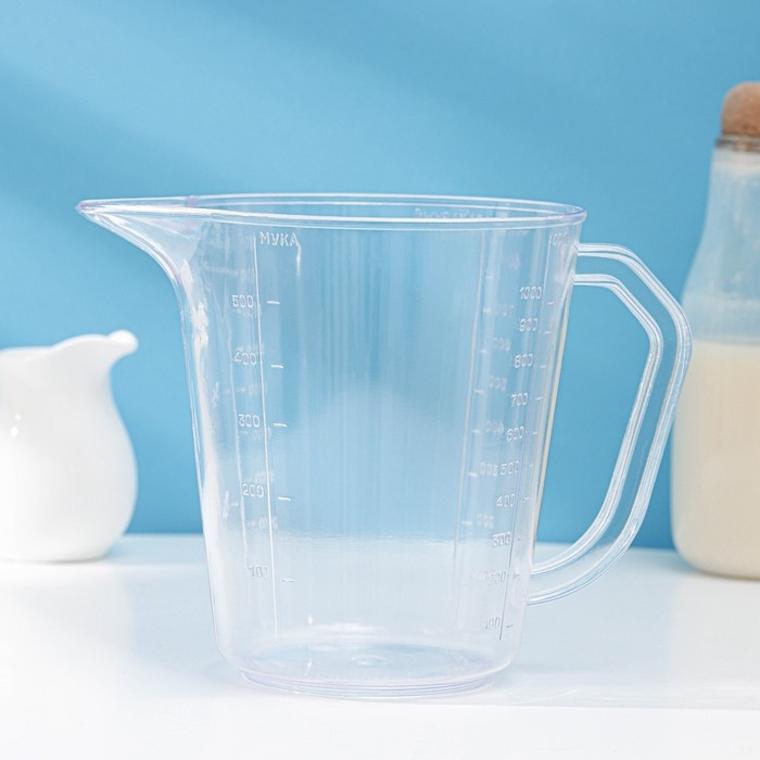 Мерная кружка Darel plastic, 1 л, цвет прозрачный Мерная кружка Darel plastic, 1 л, цвет прозрачный
