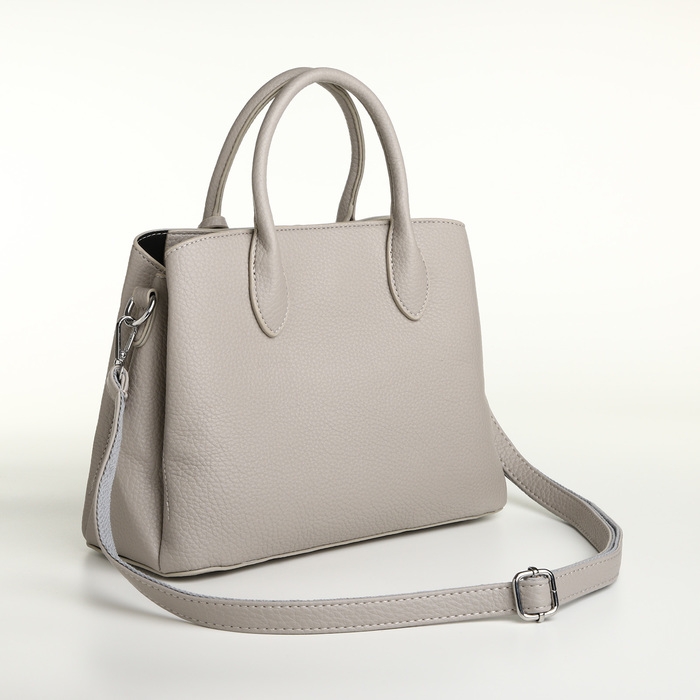 Сумка женская на молнии TEXTURA, средний размер, цвет серый