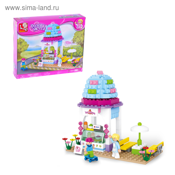 Конструктор «Розовая мечта: кафе-мороженое», 205 деталей Конструктор «Розовая мечта: кафе-мороженое», 205 деталей