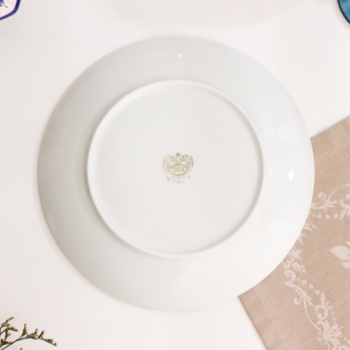 Тарелка Тарелка "Романс одуванчик", д-240мм, нео гжель