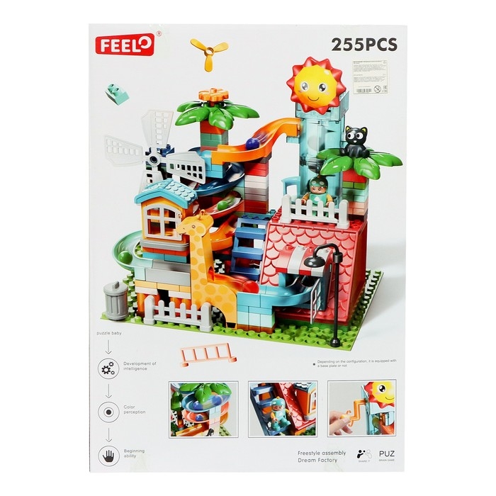 Конструктор Шарики «Зоо-горка», 255 деталей Конструктор Шарики «Зоо-горка», 255 деталей