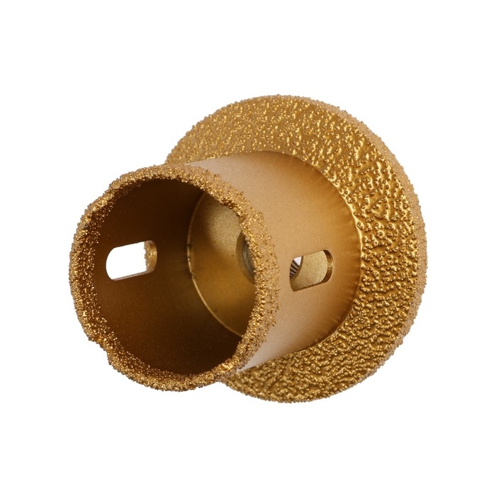 Коронка алмазная ТУНДРА, для УШМ, для отверстий под слив, по плитке, мрамору, 40/60 мм, М14   993530 Коронка алмазная ТУНДРА, для УШМ, для отверстий под слив, по плитке, мрамору, 40/60 мм, М14   993530