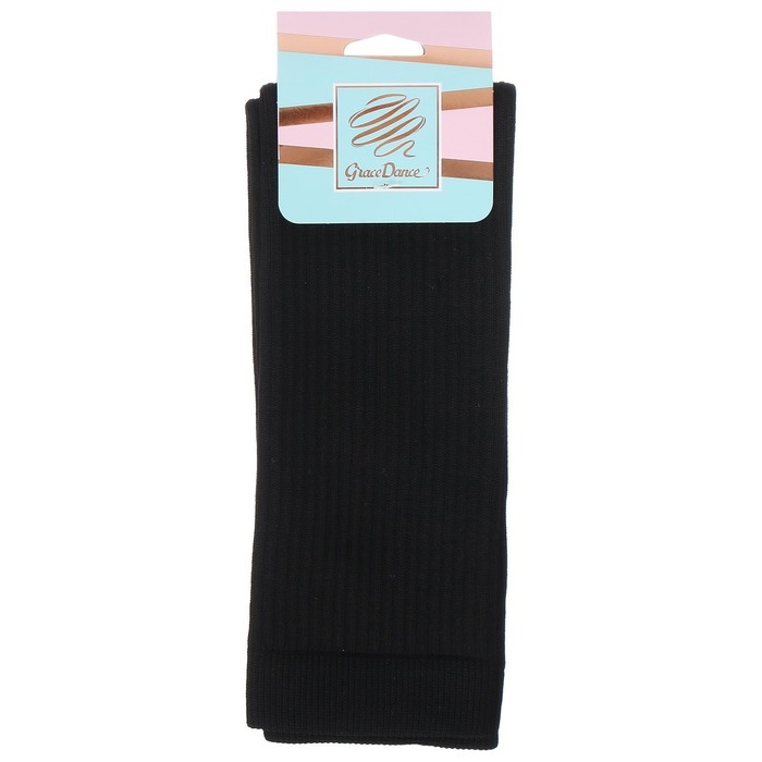 Гетры для гимнастики и танцев Grace Dance №4, длина 50 см, цвет чёрный Гетры для гимнастики и танцев Grace Dance №4, длина 50 см, цвет чёрный