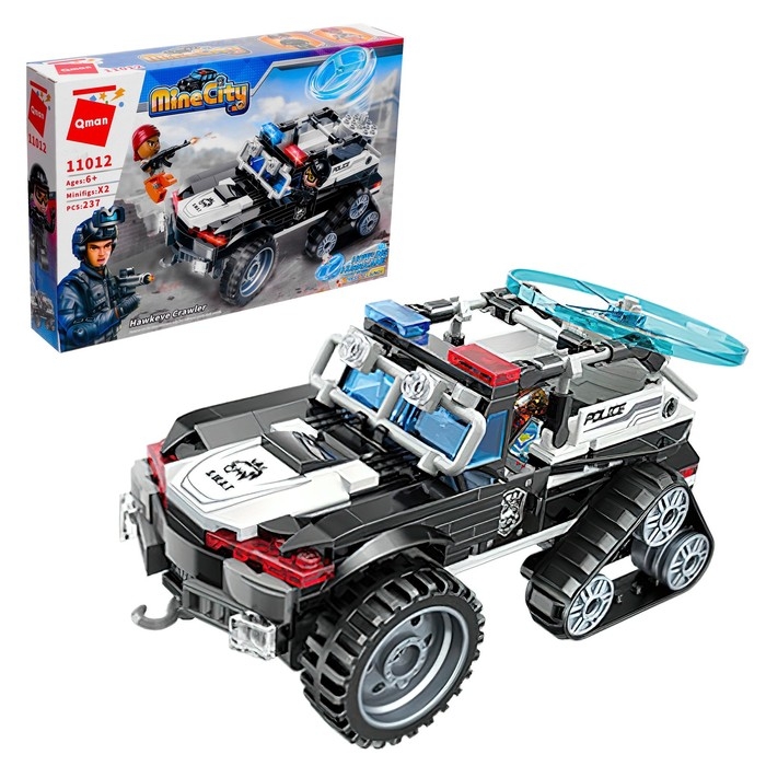 Конструктор Полиция «Штурмовой вездеход», 2 минифигуры и 237 деталей Конструктор Полиция «Штурмовой вездеход», 2 минифигуры и 237 деталей