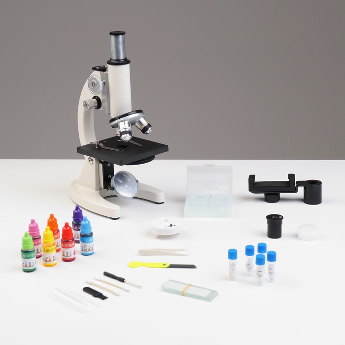 Микроскоп лабораторный кратность 40,100,1000, подсветка Микроскоп лабораторный кратность 40,100,1000, подсветка