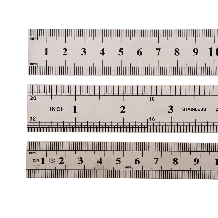 Набор линеек металлических 3 штуки: 15 см, 20 см, 30 см. Набор линеек металлических 3 штуки: 15 см, 20 см, 30 см.