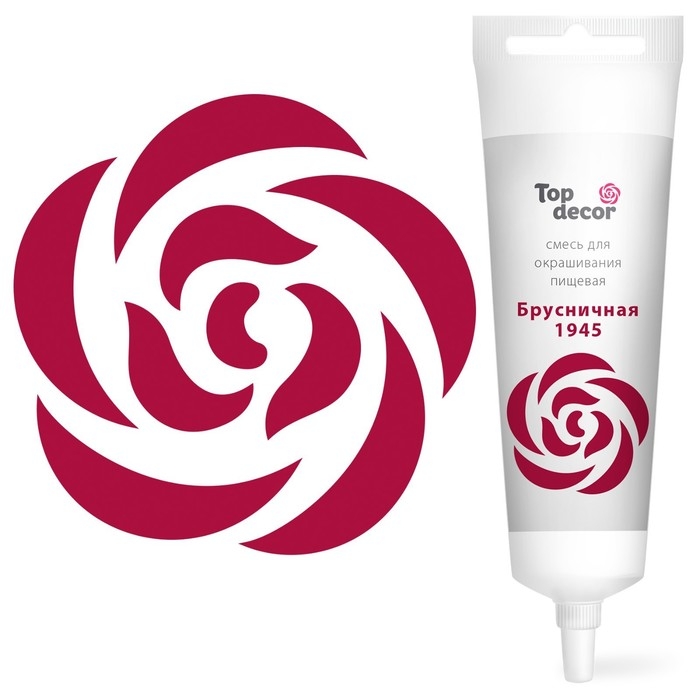 Пищевой краситель Top Decor гелевый «Брусничная», 100 г Пищевой краситель Top Decor гелевый «Брусничная», 100 г