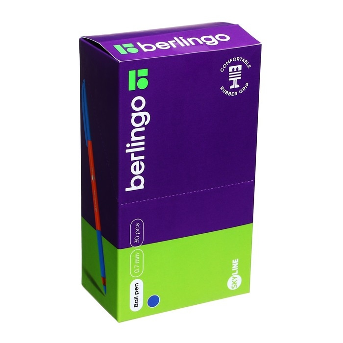 Ручка шариковая Berlingo Skyline, стержень светло-синий, узел-игла 0,7 мм Ручка шариковая Berlingo Skyline, стержень светло-синий, узел-игла 0,7 мм