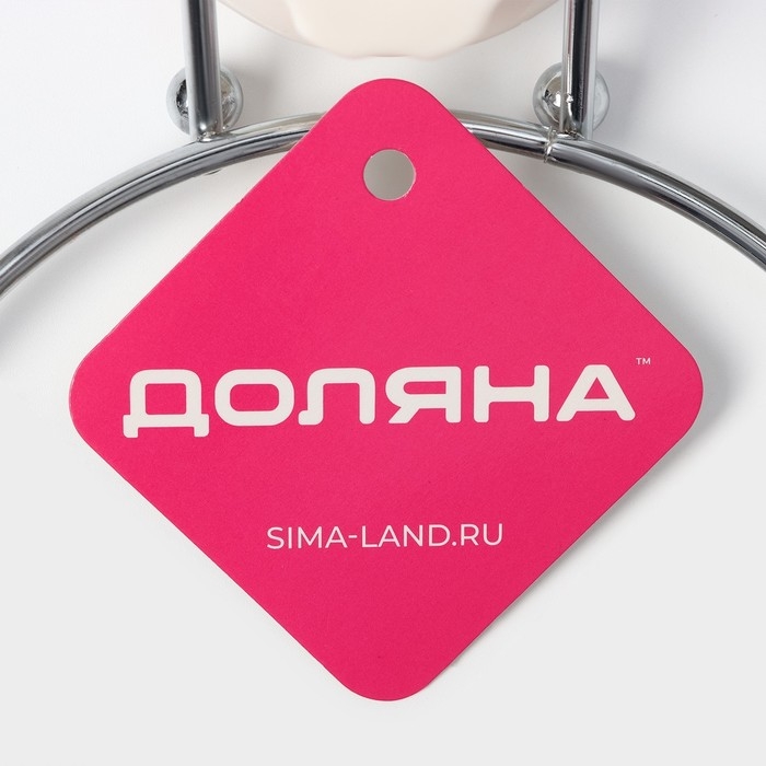 Держатель для полотенец одинарный Доляна, 20×15×4,5 см, кольцо, на вакуумной присоске Держатель для полотенец одинарный Доляна, 20×15×4,5 см, кольцо, на вакуумной присоске