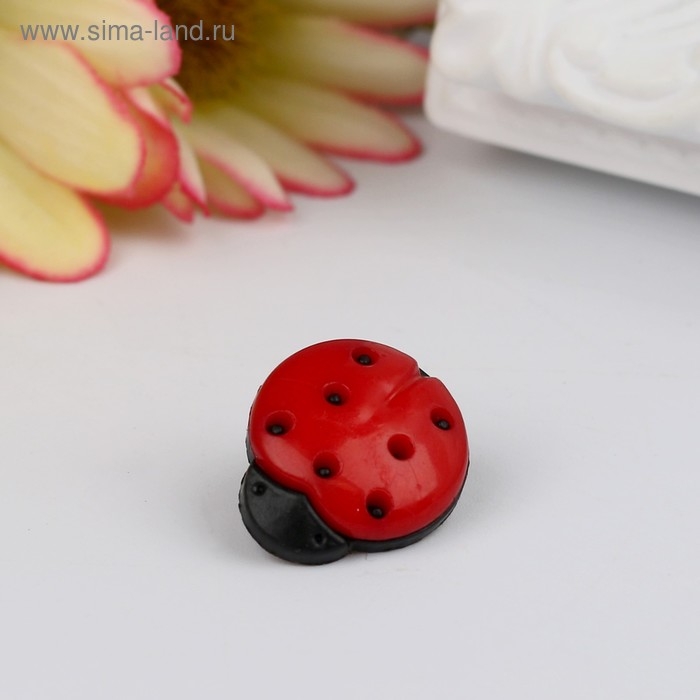 Набор пуговиц пластик Набор пуговиц пластик "Божья коровка" 1,4х1,1 см н-р 20 шт 11,2х1,5х7 см