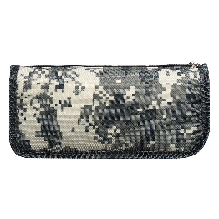 Пенал мягкий 2 отделения, 80 х 210 х 65 мм, объёмный, Calligrata Пенал мягкий 2 отделения, 80 х 210 х 65 мм, объёмный, Calligrata "Миллитари", зелёный