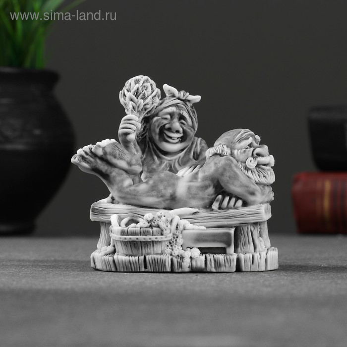 Сувенир  Сувенир "Дед и бабка В бане №1" 8см