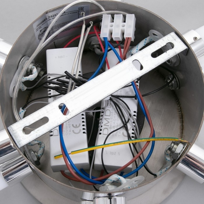 Люстра 1802/6 LED 123Вт 4000К хром 68х68х10 см BayerLux