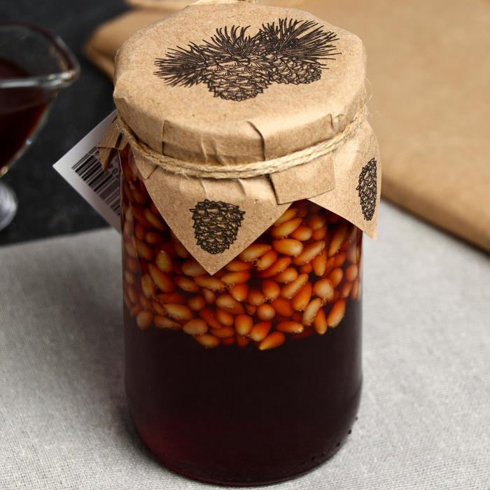 Кедровый орех в сосновом сиропе «Таёжный тайник», 420 г