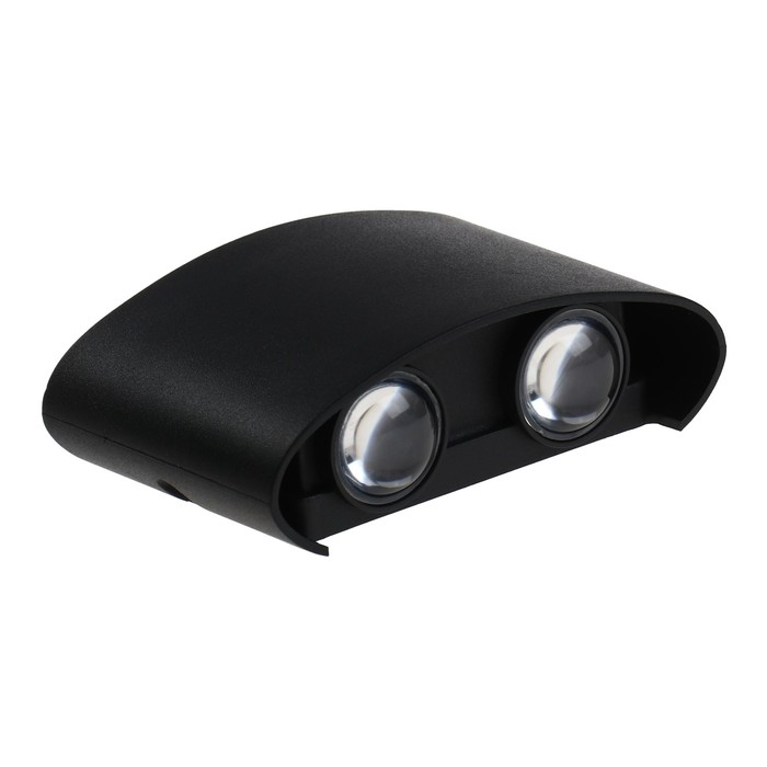 Светильник фасадный «Полусфера», FSD-073, 4 Вт, 3000К, 2 луча, IP65, 220 В, пластик, черный 100842 Светильник фасадный «Полусфера», FSD-073, 4 Вт, 3000К, 2 луча, IP65, 220 В, пластик, черный 100842