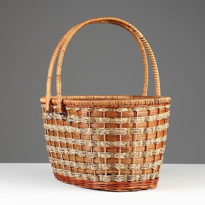 Корзина плетеная  Корзина плетеная "Пикник", без крышки, 40х29х24/43 см