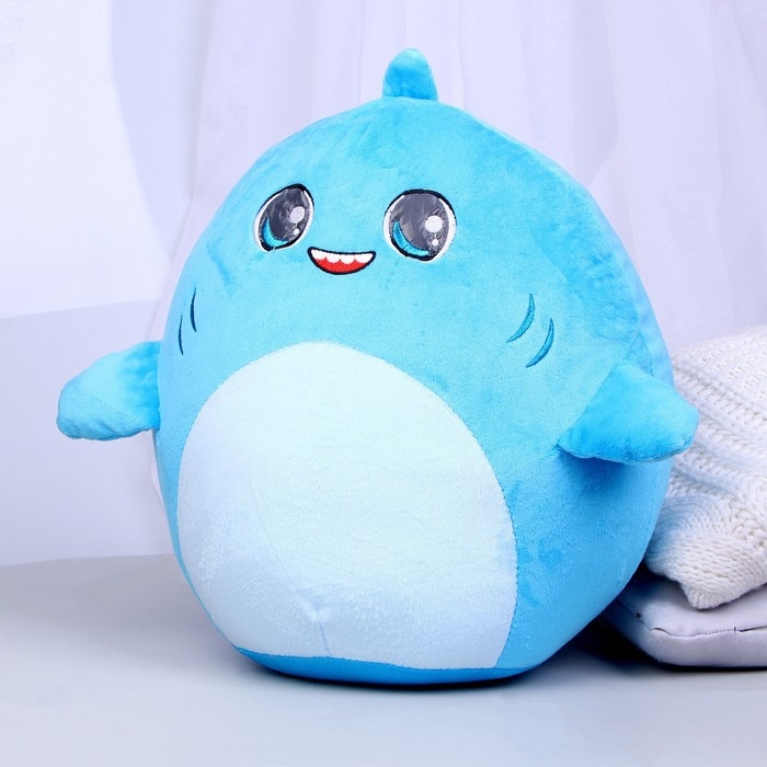 Мягкая игрушка-подушка Мягкая игрушка-подушка "Акула", 30 см