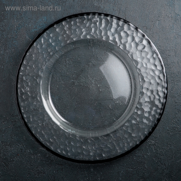 Тарелка подстановочная «Фишер», d=35 см, цвет обводки чёрный Тарелка подстановочная «Фишер», d=35 см, цвет обводки чёрный
