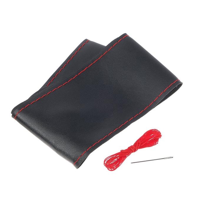 Оплетка на руль TORSO, 38 см, искусственная кожа, красный Оплетка на руль TORSO, 38 см, искусственная кожа, красный