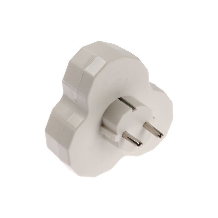 Разветвитель, 3 розетки, 16А, с з/к, белый Разветвитель, 3 розетки, 16А, с з/к, белый