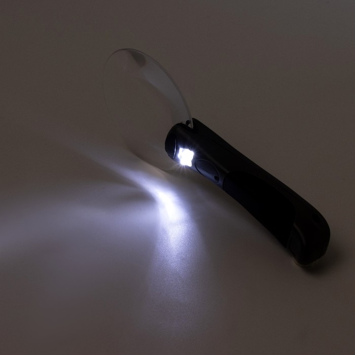 Лупа классическая, линза 90мм, подсветка Лупа классическая, линза 90мм, подсветка