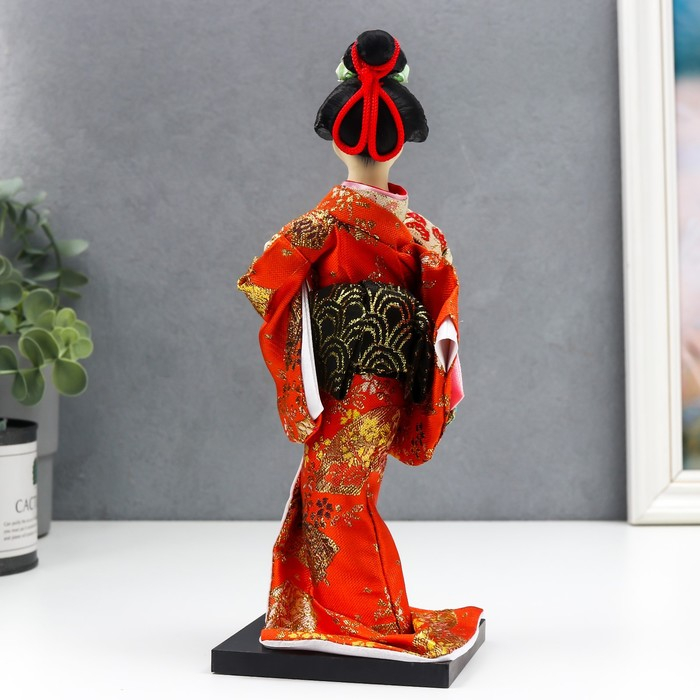 Кукла коллекционная  Кукла коллекционная "Гейша с веером" МИКС 27х9,5х9,5 см
