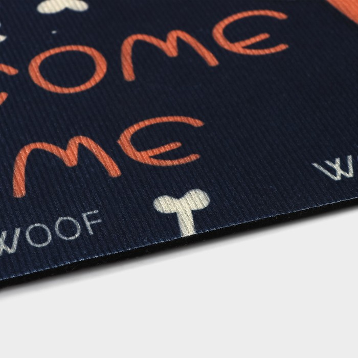 Коврик влаговпитывающий придверный Доляна «Корги», без окантовки, 39×59 см, цвет чёрный Коврик влаговпитывающий придверный Доляна «Корги», без окантовки, 39×59 см, цвет чёрный