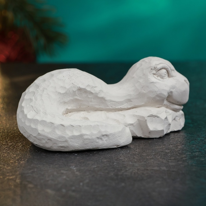 Новый год. Символ 2025. Фигура для раскраски  Новый год. Символ 2025. Фигура для раскраски "Змееныш" 8х4х3см