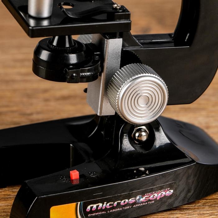 Микроскоп Микроскоп "Юный биолог", кратность увеличения 450х, 200х, 100х, черный