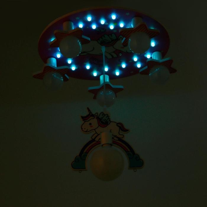 Люстра 86207/6 E27 40Вт розовый-белый 50х50х24 см BayerLux