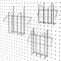 Настенная перфорированная панель односторонняя 60×0,6×180 см, шаг 2,5 см, цвет белый