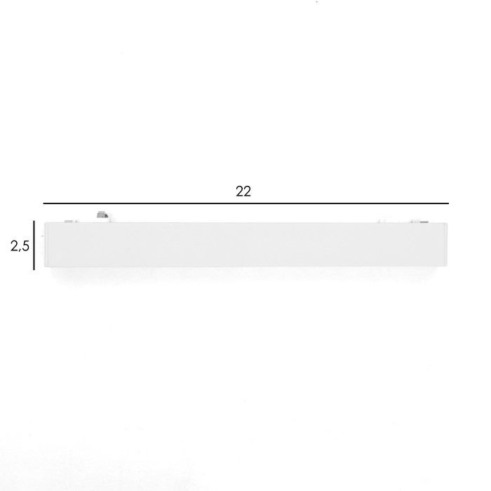 Светильник трековый ULTRA Светильник трековый ULTRA "Линза" LED 12Вт 3000K-5700К CRI90 белый 23х2,6х2,4см