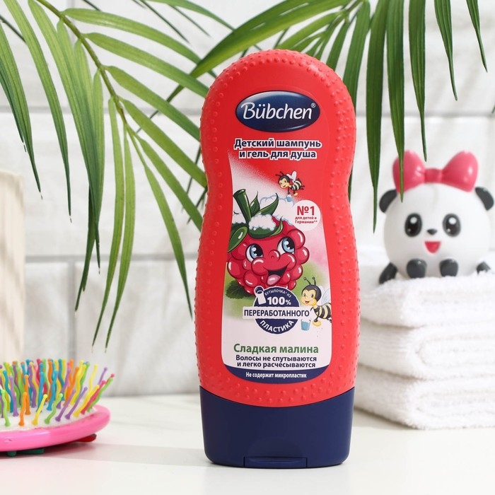 Детский шампунь и гель для душа Bubchen, сладкая Малина, 230 мл Детский шампунь и гель для душа Bubchen, сладкая Малина, 230 мл