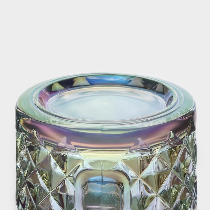 Кружка стеклянная для пива «Кристалл», 500 мл, цвет перламутровый