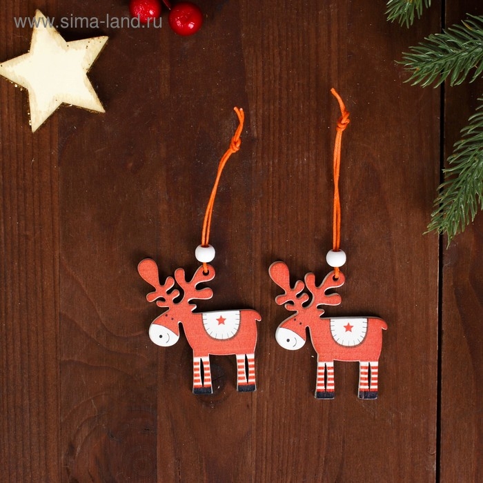 Набор подвесок «Олени», 2 шт. Набор подвесок «Олени», 2 шт.