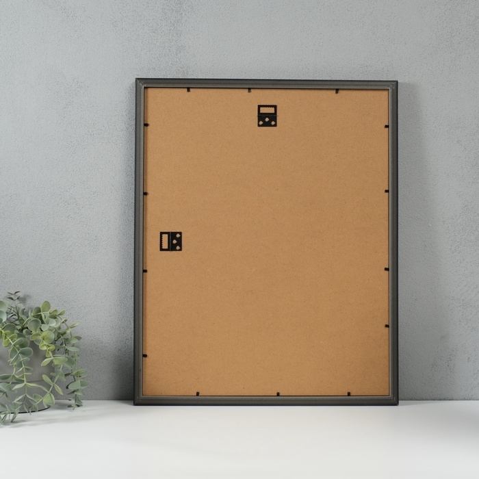 Фоторамка пластик Фоторамка пластик "Gloria" 40x50 с паспарту 30х40 см, чёрный