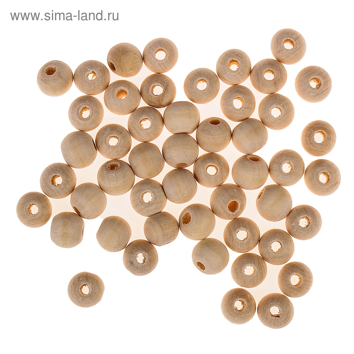 Бусины деревянные d=10 мм (набор 15 гр) без покрытия Бусины деревянные d=10 мм (набор 15 гр) без покрытия