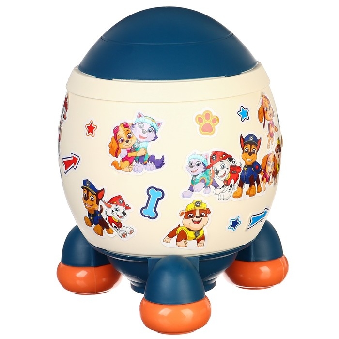 Копилка ракета с набором наклеек, 22,5 см х 18,5 см х 17,5 см Копилка ракета с набором наклеек, 22,5 см х 18,5 см х 17,5 см "Спасатели", Щенячий патруль