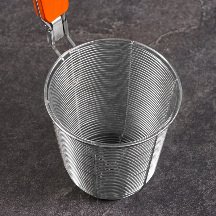 Корзинка для приготовления картошки фри, 31см, дерев ручка Корзинка для приготовления картошки фри, 31см, дерев ручка