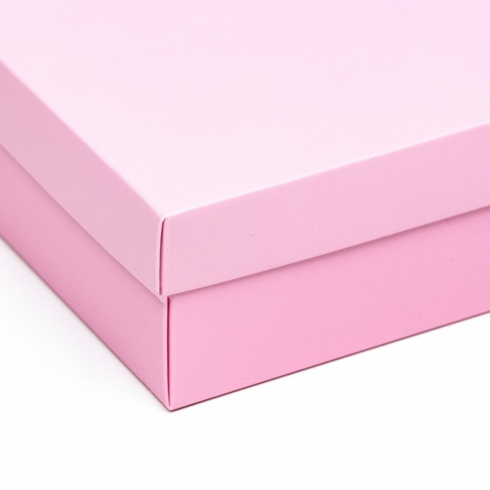 Коробка подарочная складная, упаковка, крышка-дно, розовая, 20 х 20 х 6 см Коробка подарочная складная, упаковка, крышка-дно, розовая, 20 х 20 х 6 см