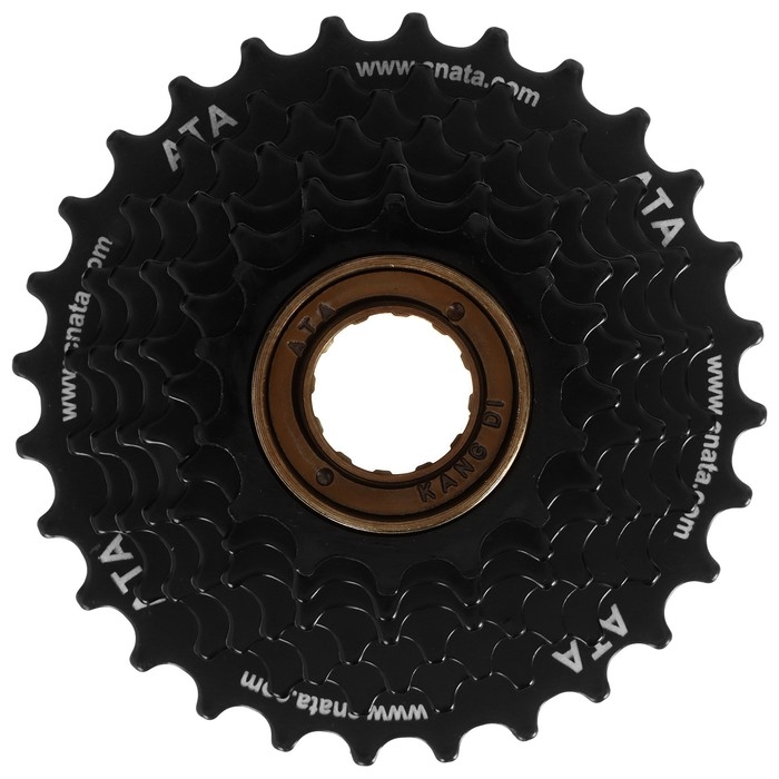 Трещотка ATA, 7 скоростей, 14-28T, цвет чёрный Трещотка ATA, 7 скоростей, 14-28T, цвет чёрный