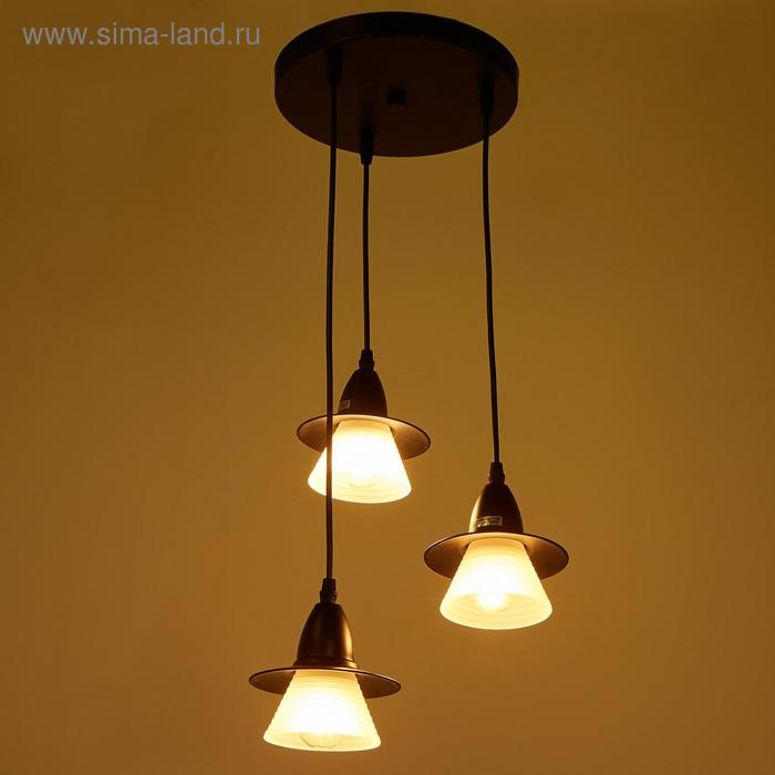 Светильник ЭкономСвет 36081/3 3х40Вт Е27 черный 33х33х75 см Светильник ЭкономСвет 36081/3 3х40Вт Е27 черный 33х33х75 см
