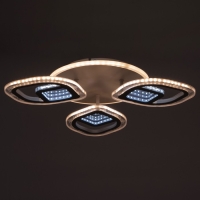 Люстра с ПДУ 1146/3WT LED 81Вт 3000-6000К+подсветка основания диммер белый 50х50х9 см BayerLux 52507
