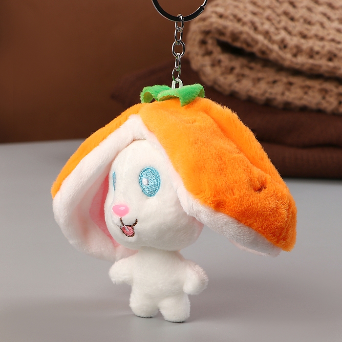 Мягкая игрушка «Зайка-фрукт», 10 см, цвет МИКС Мягкая игрушка «Зайка-фрукт», 10 см, цвет МИКС