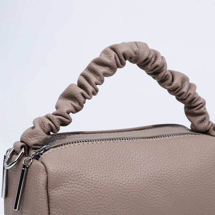 Сумка-багет на молнии, цвет бежевый Сумка-багет на молнии, цвет бежевый