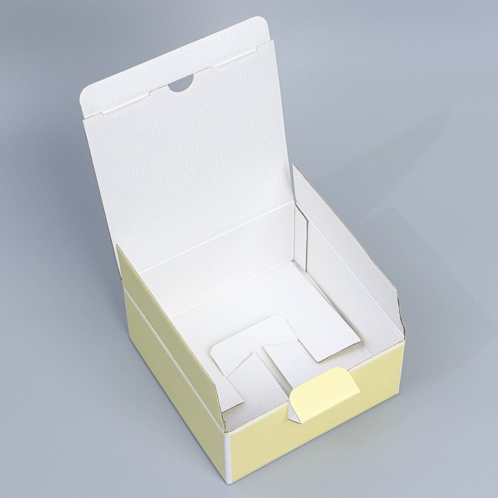Коробка подарочная сборная, упаковка, «Мимоза», 15 х 15 х 7 см Коробка подарочная сборная, упаковка, «Мимоза», 15 х 15 х 7 см