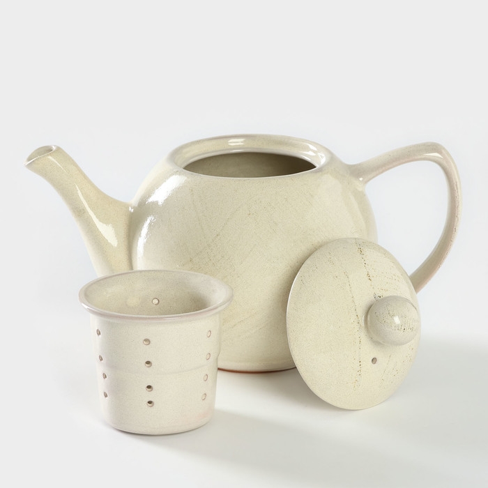 Чайник керамический «Шебби», 1,2 л, d=8,5 см Чайник керамический «Шебби», 1,2 л, d=8,5 см