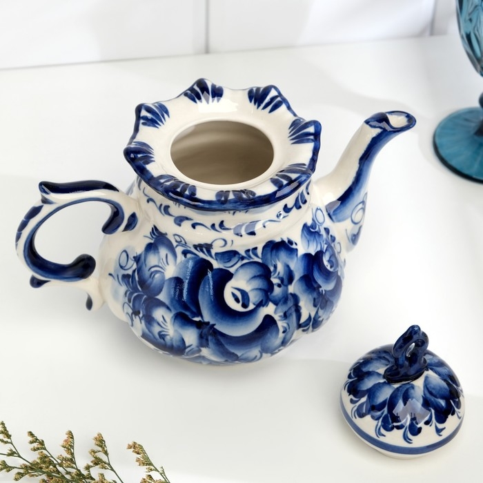 Чайник «Анимон», 1 л, гжель Чайник «Анимон», 1 л, гжель